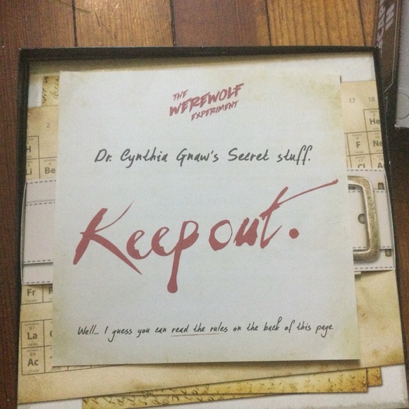 Escape room in a box the werewolf edition like new in box murder mystery game - Picture 3 of 4